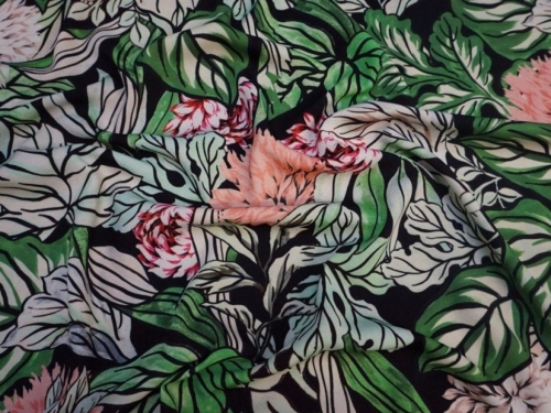 Lady McElroy Lena Crepe Fabric Multicoloured
