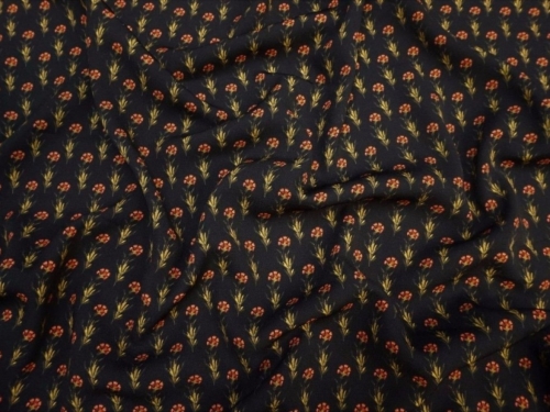 Lady McElroy Lena Crepe Fabric Navy