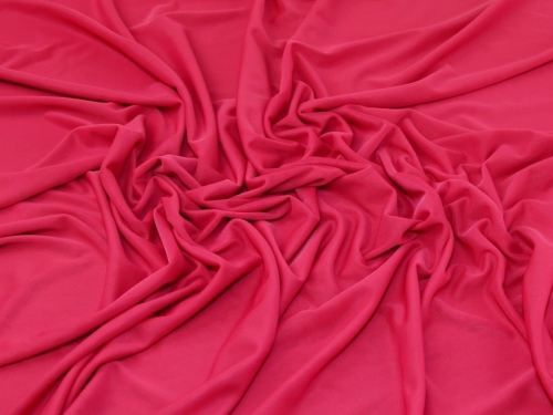 Deadstock Stretch Mesh Fabric Cerise Pink