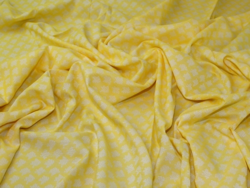 Deadstock Woven Jacquard Fabric Yellow