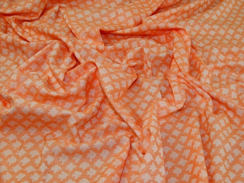 Deadstock Woven Jacquard Fabric Peach
