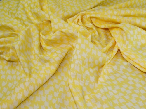 Deadstock Woven Jacquard Fabric Yellow