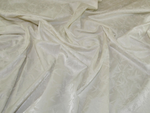 Deadstock Stretch Woven Jacquard Fabric Ivory