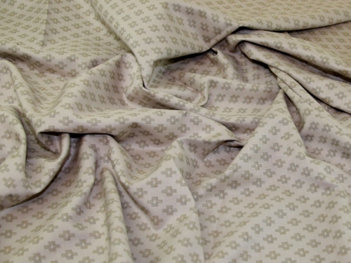 Deadstock Woven Jacquard Fabric Beige