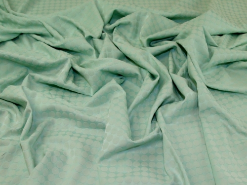 Deadstock Stretch Woven Jacquard Fabric Mint Green