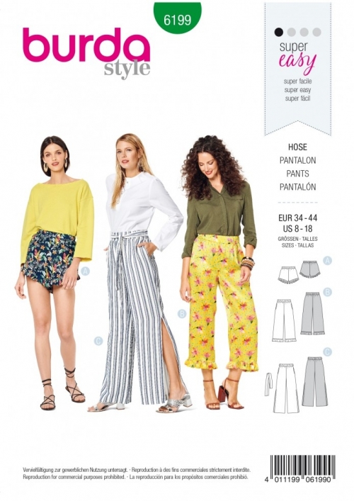 Burda Paper Sewing Pattern 6199