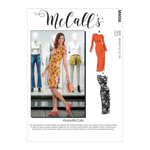 McCalls Paper Sewing Pattern 8058