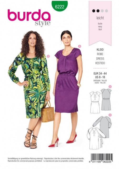 Burda Paper Sewing Pattern 6222