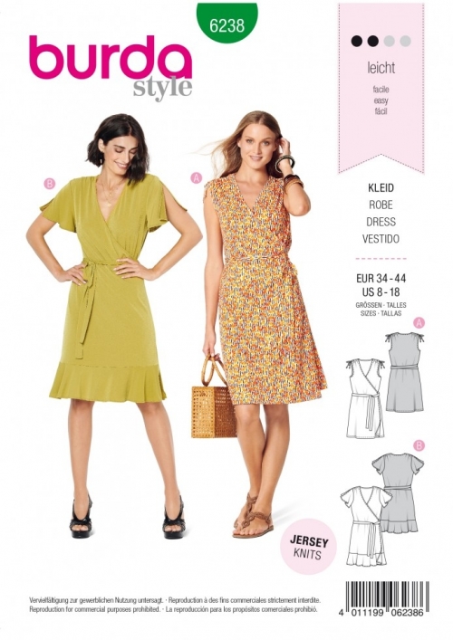 Burda Paper Sewing Pattern 6238