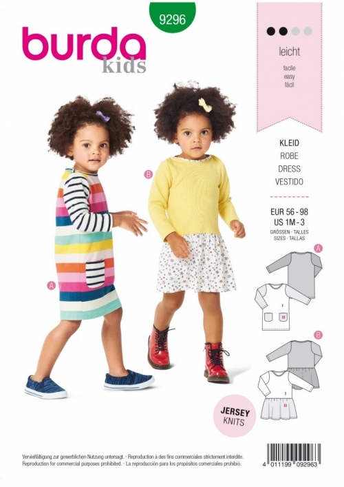 Burda Paper Sewing Pattern 9296