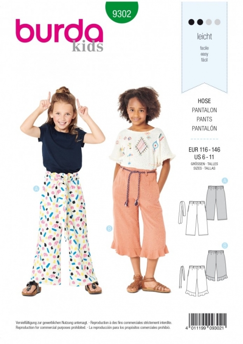 Burda Paper Sewing Pattern 9302