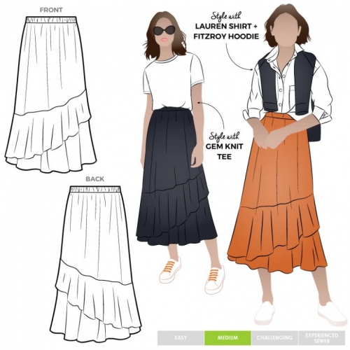 Style Arc Paper Sewing Pattern Sorrento Skirt