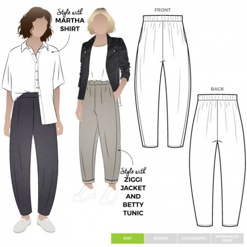 Style Arc Paper Sewing Pattern Bob Pant
