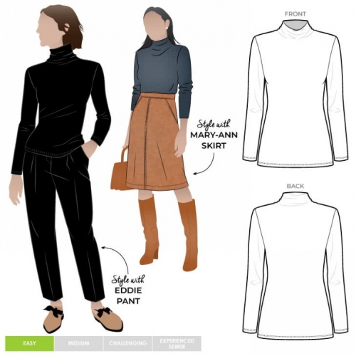 Style Arc Paper Sewing Pattern Debra Zebra Top