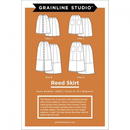 Grainline Studio Paper Sewing Pattern Reed Skirt