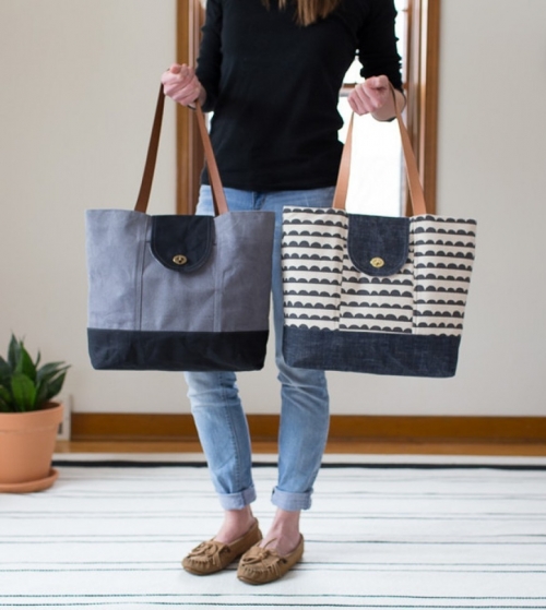 Noodlehead Paper Sewing Pattern Explorer Tote