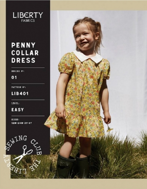 Liberty London Paper Sewing Pattern Penny Collar Dress