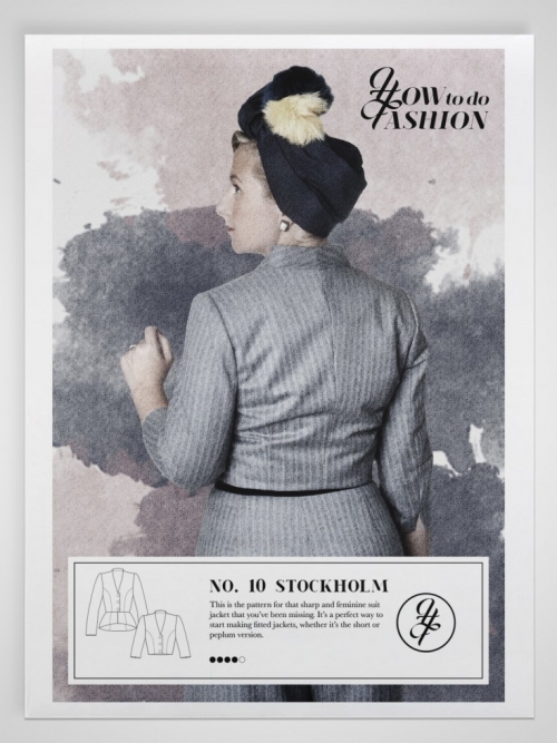 How To Do Fashion Paper Sewing Pattern Stockholm Jacket