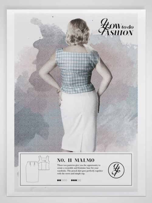 How To Do Fashion Paper Sewing Pattern Malmo Top & Skirt