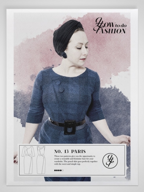 How To Do Fashion Paper Sewing Pattern Paris Dress