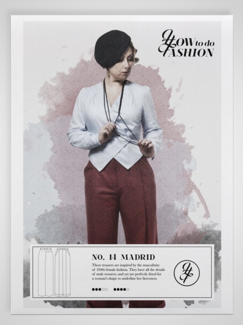 How To Do Fashion Paper Sewing Pattern Madrid Trousers