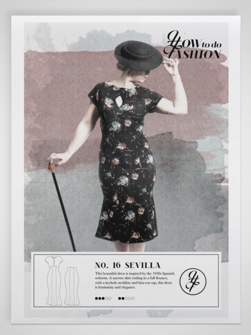 How To Do Fashion Paper Sewing Pattern Sevilla Dress & Skirt