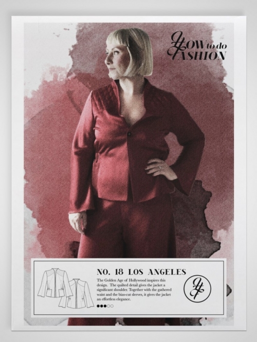 How To Do Fashion Paper Sewing Pattern Los Angeles Jacket