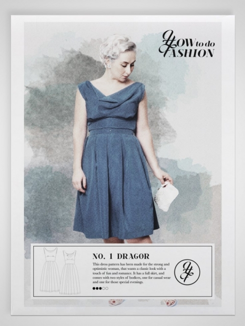 How To Do Fashion Paper Sewing Pattern Drager Dress