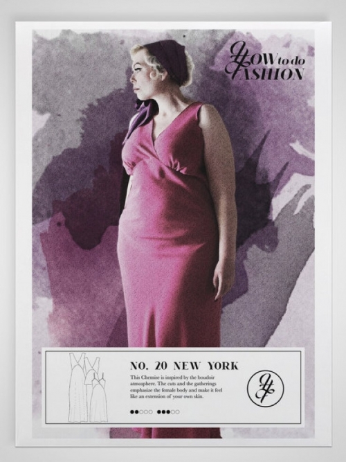 How To Do Fashion Paper Sewing Pattern New York Night Gown & Chemise