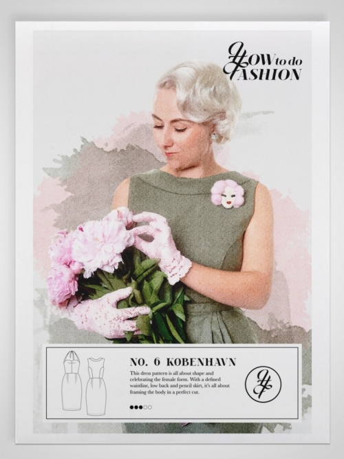 How To Do Fashion Paper Sewing Pattern Kobenhavn Dress