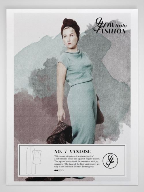 How To Do Fashion Paper Sewing Pattern Vanlose Top & Trousers