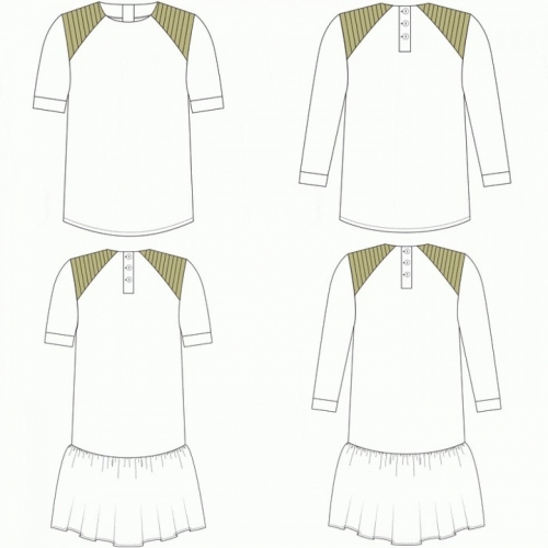 You Made My Day Paper Sewing Pattern March Origami Blouse & Dress