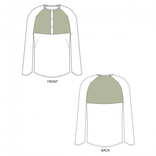 You Made My Day Paper Sewing Pattern November Raglan Blouse