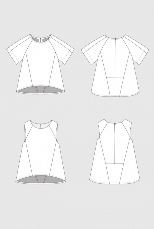 In The Folds Paper Sewing Pattern Collins Top