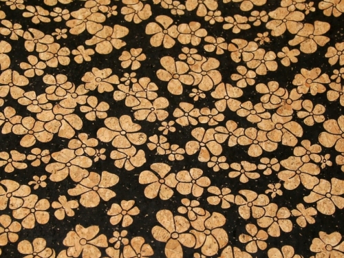 Deadstock Cork Leather Fabric Black