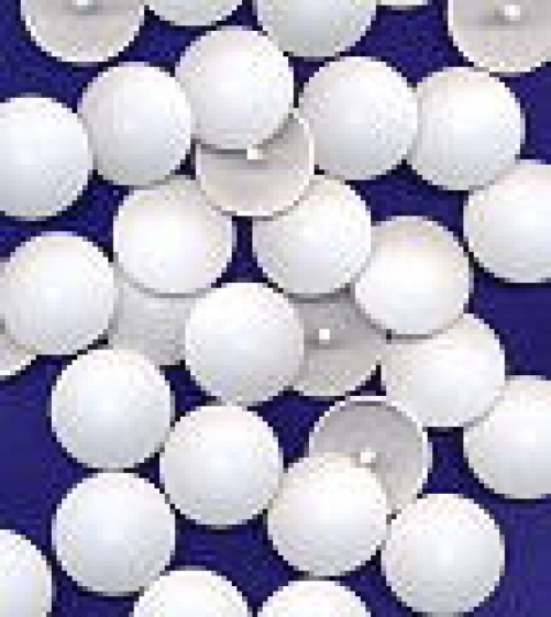 Hemline Plastic Self Cover Buttons White