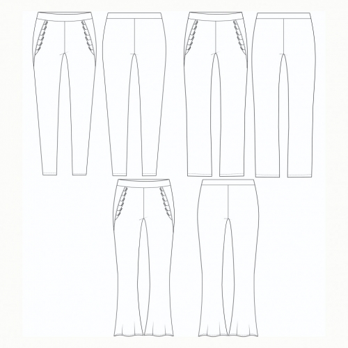You Made My Day Paper Sewing Pattern Monday Leggings