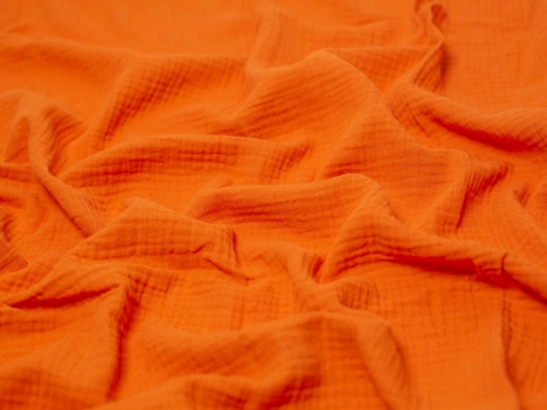 Minerva Core Range Cotton Double Gauze Fabric Paprika
