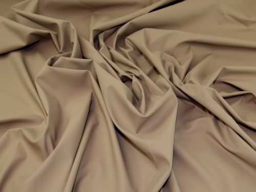 Deadstock Algarve PU Stretch Knit Fabric Beige