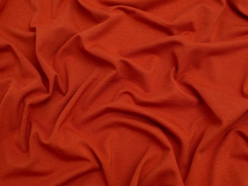 Minerva Core Range Organic Cotton Jersey Stretch Knit Fabric Terracotta