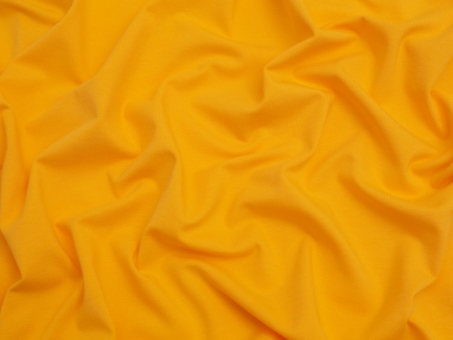 Minerva Core Range Organic Cotton Jersey Stretch Knit Fabric Yellow