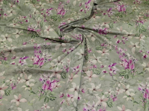 John Louden Cotton Lawn Fabric Heather