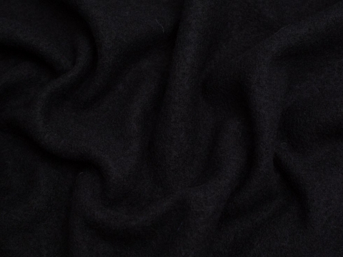 Minerva Core Range 100% Pure Boiled Wool Coating Fabric Ink Black
