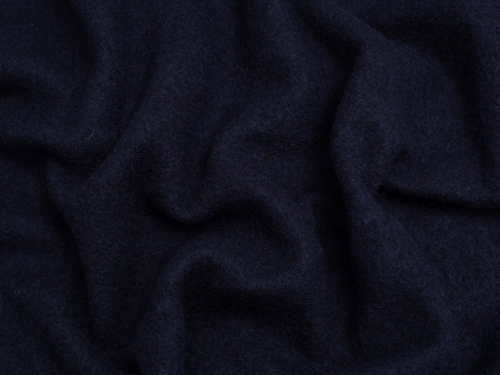 Minerva Core Range 100% Pure Boiled Wool Coating Fabric Navy