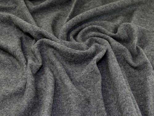 Minerva Core Range 100% Pure Boiled Wool Coating Fabric Grey