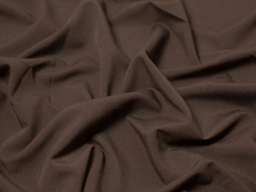 Minerva Core Range Poly Viscose Stretch Woven Suiting Fabric Dark Brown