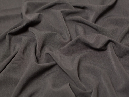 Minerva Core Range Poly Viscose Stretch Woven Suiting Fabric Dark Grey