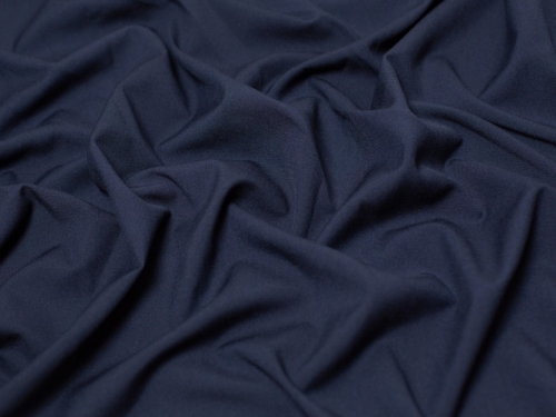Minerva Core Range Poly Viscose Stretch Woven Suiting Fabric French Navy