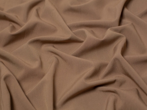 Minerva Core Range Poly Viscose Stretch Woven Suiting Fabric Mocha Brown