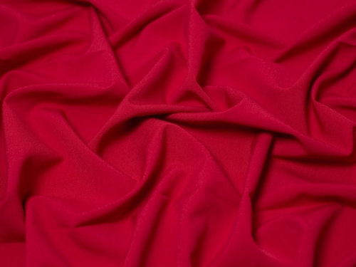 Minerva Core Range Poly Viscose Stretch Woven Suiting Fabric Red